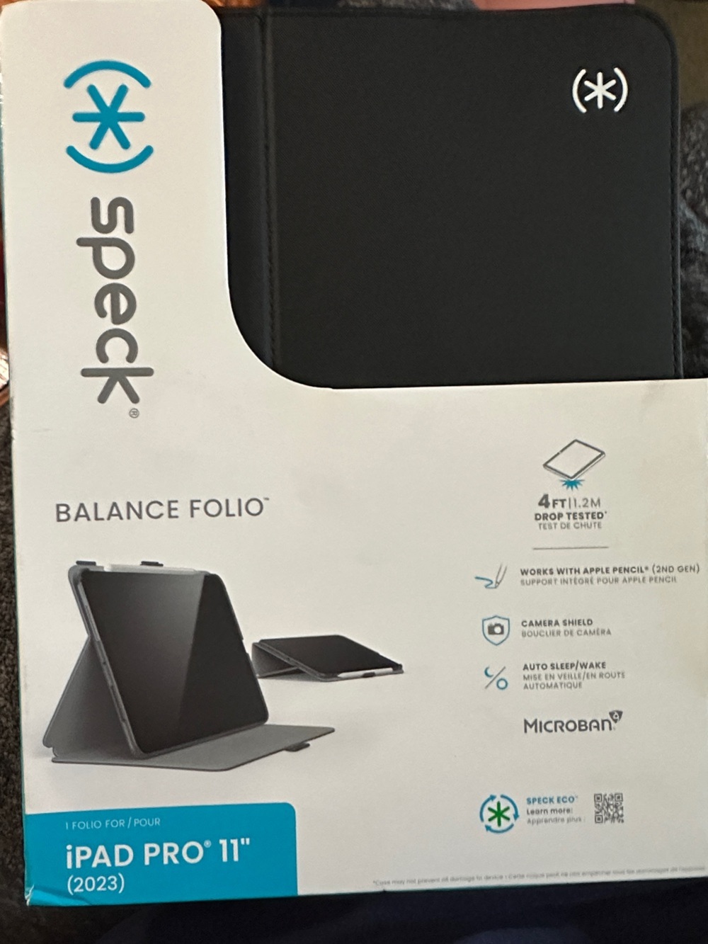 speck Balance Folio Case for iPad Pro 11" (2023)- Black
